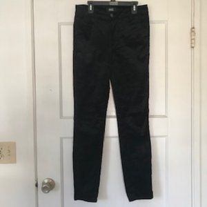 Paige Hoxton Ultra-skinny black velvet jeans